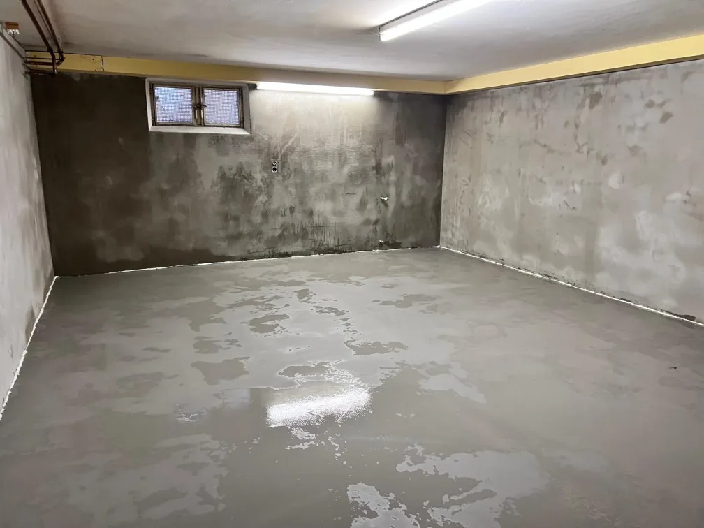 Der Untergrund ist geglättet